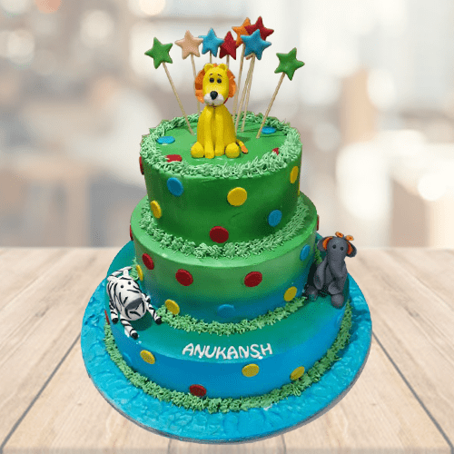 3 Tier 5 kg Birthday Cake Online | Yummycake