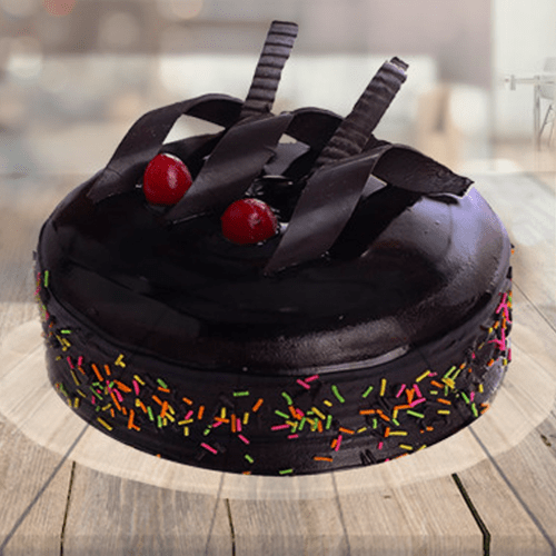 Dark Chocolate Cherry Cake 1 Birthday Cake Online