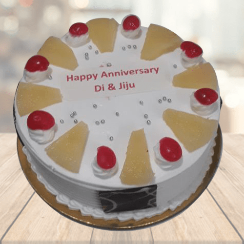 3 Tier Anniversary Cake | Preeti Flowers