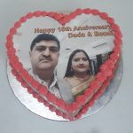 Anniversary Cake With Photo