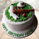 Cricket Theme Cake