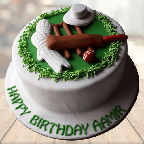 Cricket Theme Birthday Cake | Cricket Theme Cake Order Online