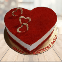 Red Velvet Heart Cake