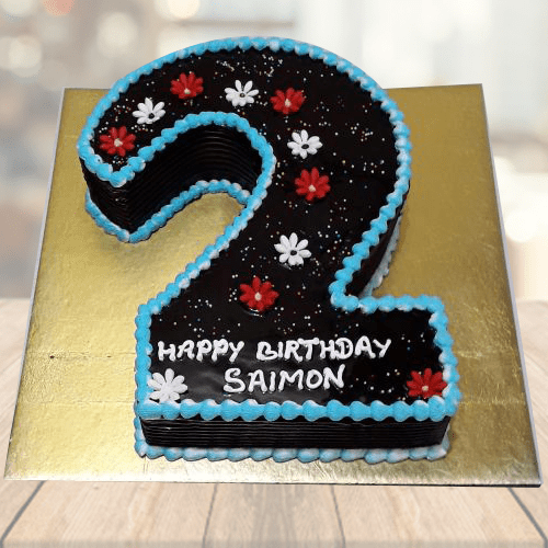 Number 2 -Birthday Cake |How To Make A Number Cake - YouTube