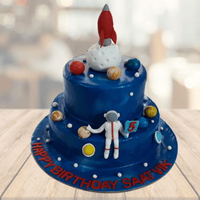 Planet Birthday Cake, 5kg Cake, First Birthday Cake For Boy Planet Birthday Cake, 5kg Cake, First Birthday Cake For Boy