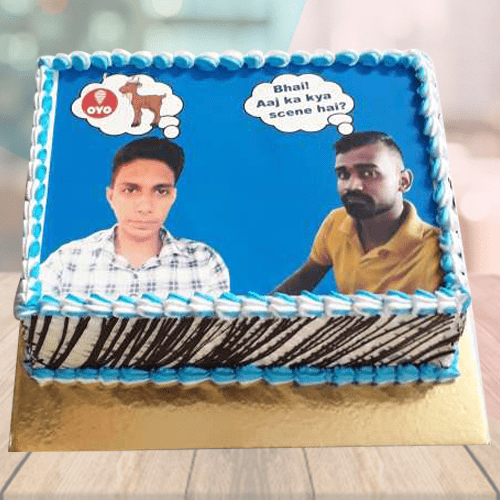 Meme Photo Cake with Name 1 Cake with Name and Photo