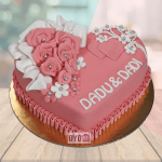 Mom Dad Anniversary Cake