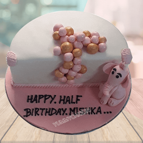 Delicious Cake Design - This pretty 6th birthday cake was designed by the  birthday girl! Covered in pink fondant with purple daisies on top, a  standing rainbow with clouds, and hand crafted