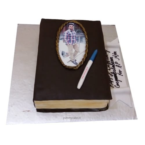 Book Cake with Photo for Teacher 1 online teachers day cake