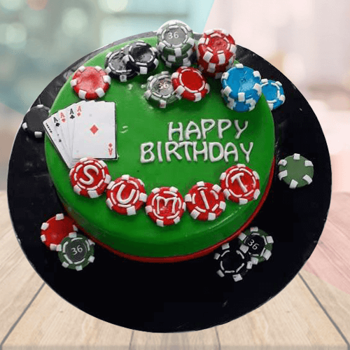 Groom Poker Themed Cake | Casino cakes, Poker party, Casino birthday party