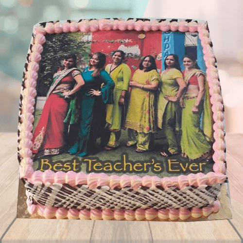 Fondant Teachers Day Cake - Zivmart