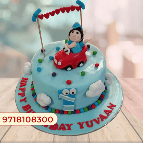 Car Theme Birthday Cake - Kids Birthday Cakes in Lahore