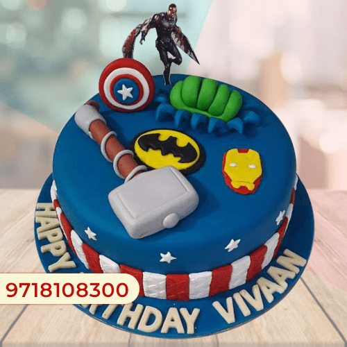 6PC Mini Cartoon Superhero/Avengers Cake Topper | Cake Craft UAE