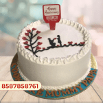 Beautiful Happy Anniversary Cake