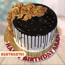 Chocolate rose cake design