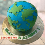 Earth Birthday cake