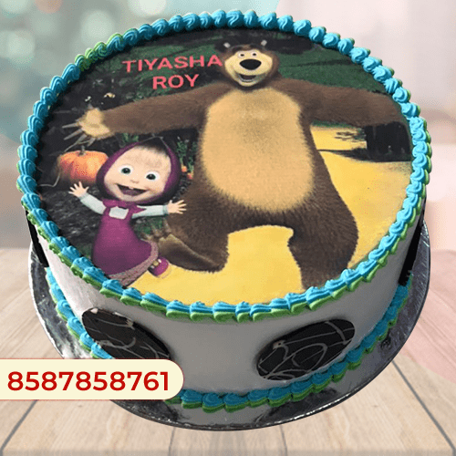 Masha and the bear photo cake - MrCake