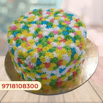 Simple flower cake