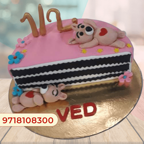 First Birthday Teddy Cake | Trending Birthday Cakes Online – Kukkr