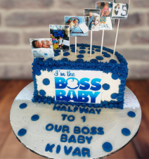 Baby Boss half birthday cake