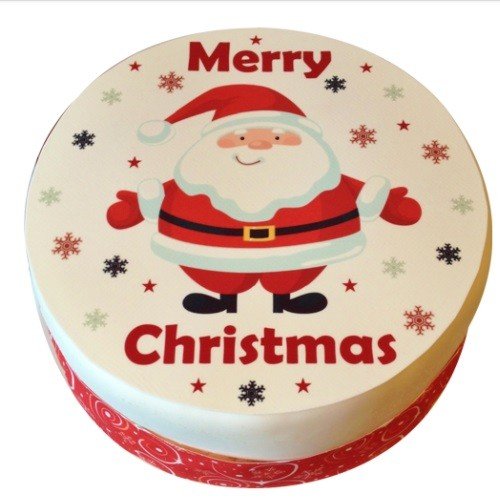 Merry Christmas Santa Cake 1 Christmas Cake