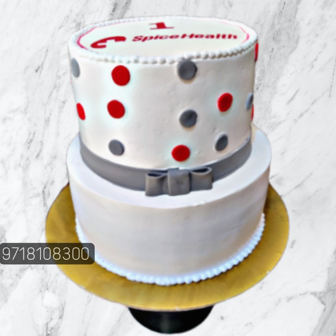 Send double tier birthday special black forest cake online by GiftJaipur in  Rajasthan