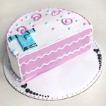Half year baby boy birthday cake, half birthday cake online Faridabad