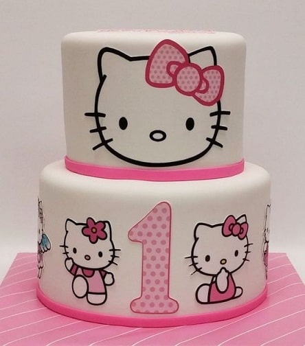 Hello Kitty 2 Tier Cake - MrCake