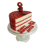 Spiderman Half Birthday Cake, Spiderman cakes 3D