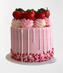 Strawberry Birthday Cake