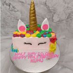 Unicorn 6th Month birthday cake, unicorn birthday cake online Ghaziabad