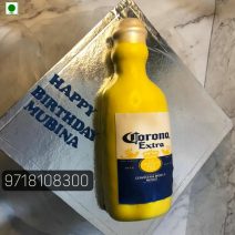 Corona Beer Birthday Cake, Corona Beer Bottle Cake