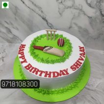 Cricket Theme Cake Without Fondant