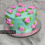 Flower Design Birthday Cake