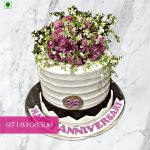 Fresh Flower Birthday Cake, cake and flowers delivery in delhi