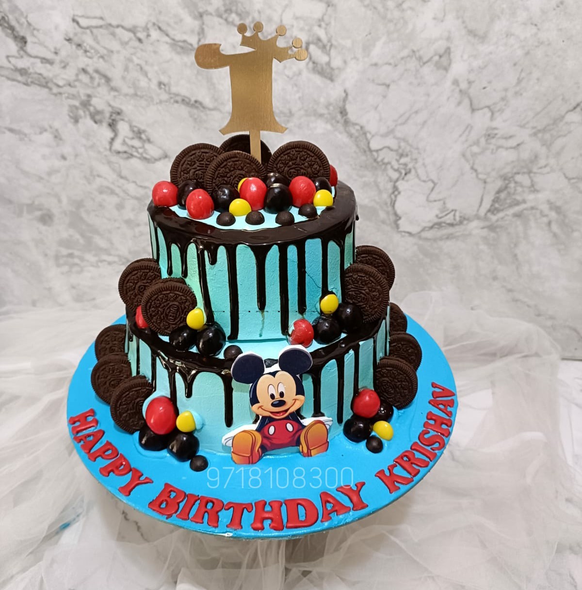 1st Birthday Mickey Mouse Cake | Mickey Mouse Cake | Mr Cake