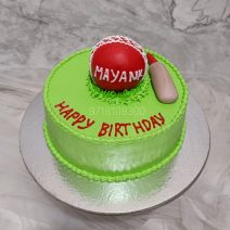 Online Cricket Theme Cake