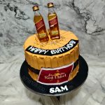 Red Label Whiskey Cake, Designer Cake