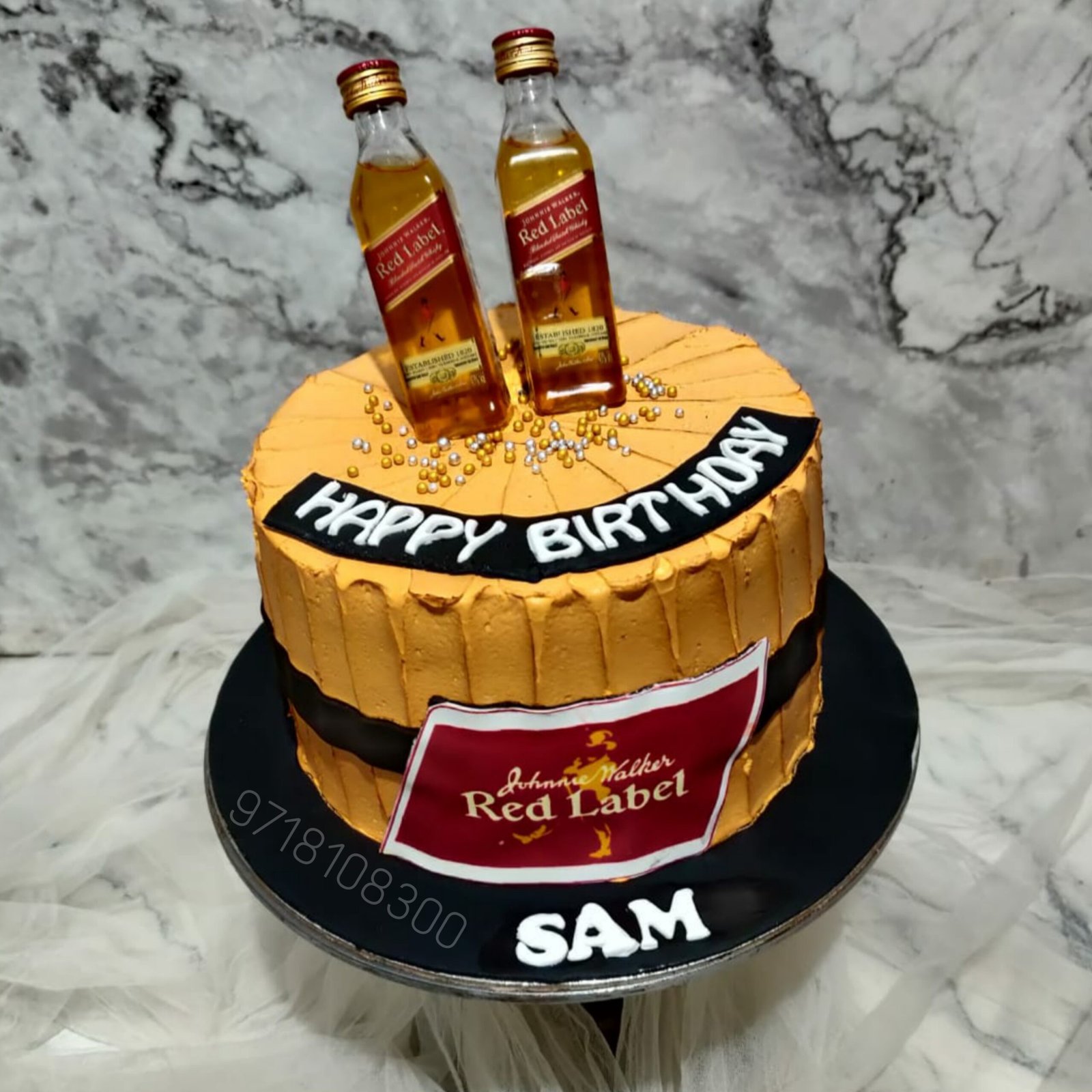 Red Label Whiskey Cake 1 Red Label Whiskey Cake