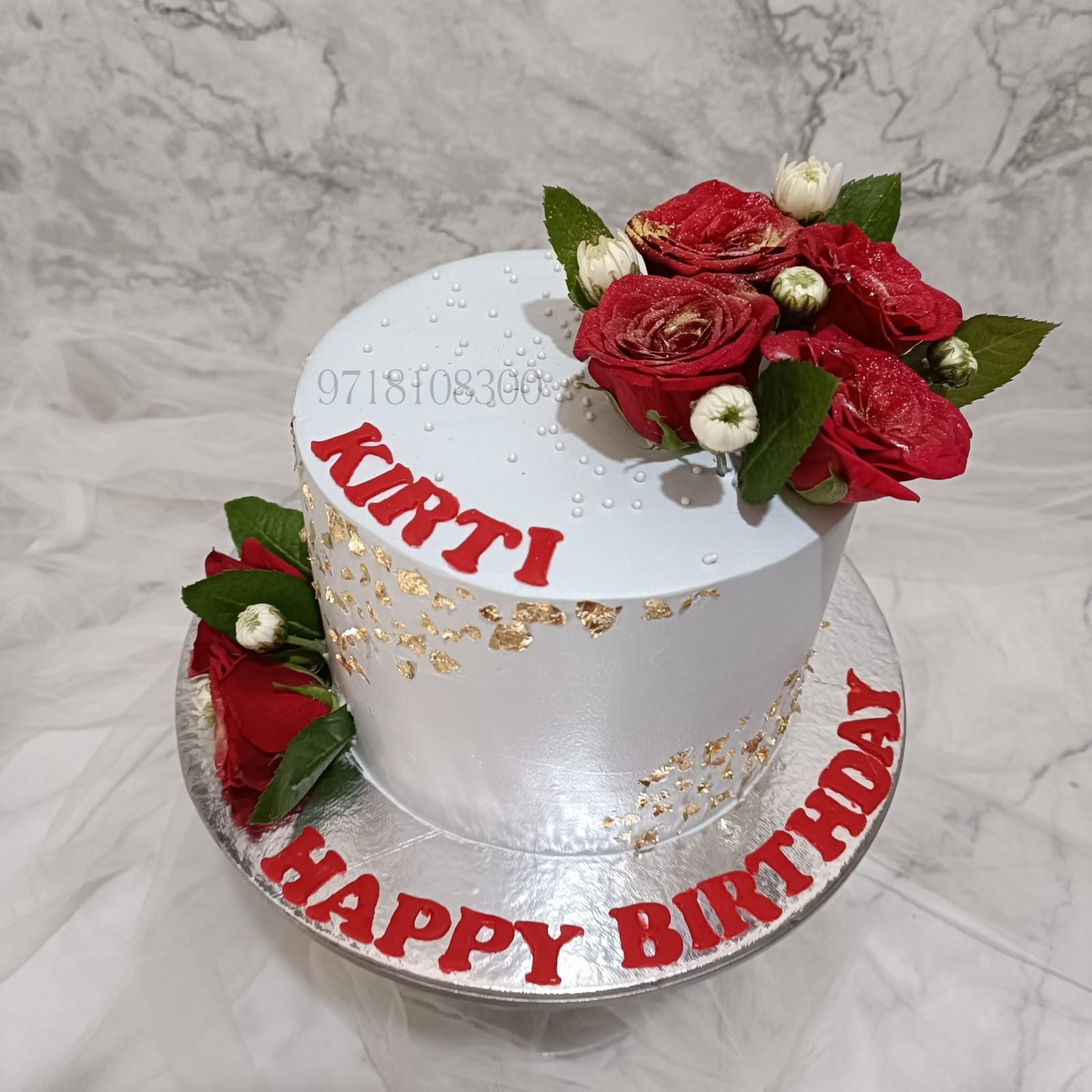 2 Tier Rose Cake grand wedding cake